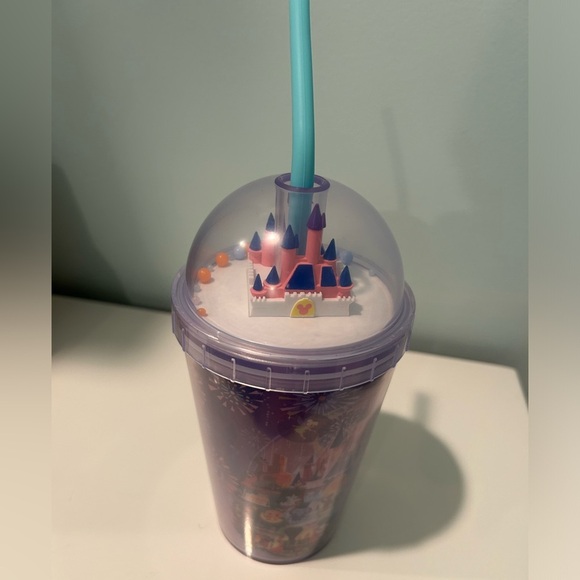 Disney Parks Fantasyland Castle Tumbler with Straw by Joey Chou - 14oz - Picture 5 of 6